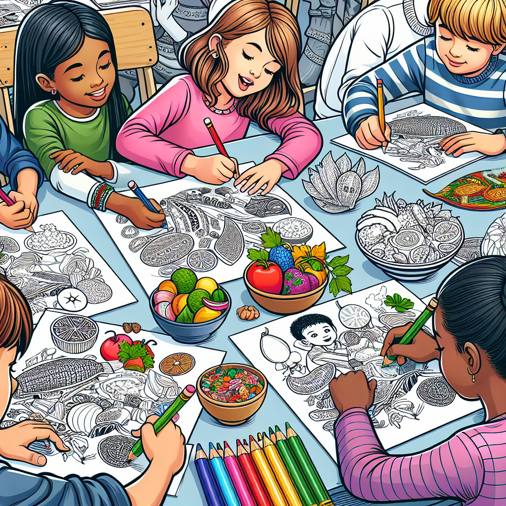 Menggali Kreativitas Anak Melalui Mewarnai Gambar Makanan Tradisional