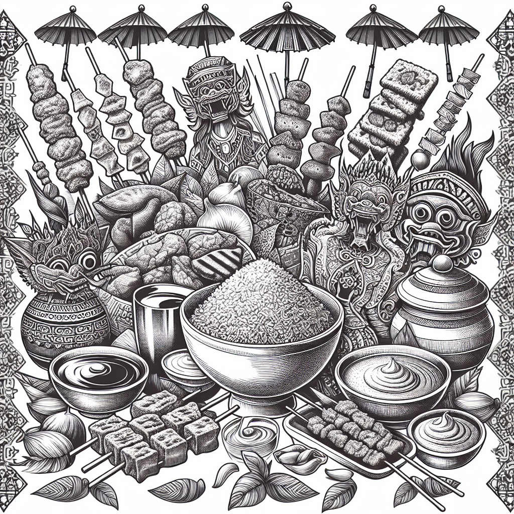 Kekayaan Budaya dalam Sketsa Makanan Tradisional Indonesia